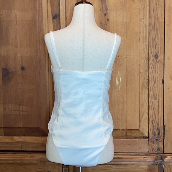 NWT Zara Ivory/White Linen Blend Corset Sz. MD - Picture 7 of 15